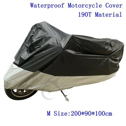 Motorcycle Bike Scooter Waterproof UV Dust Cover (M)