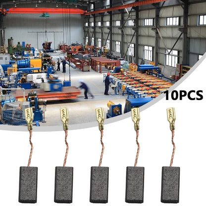 10 Carbon Brushes for Bosch Angle Grinder (15mm x 8mm x 5mm)