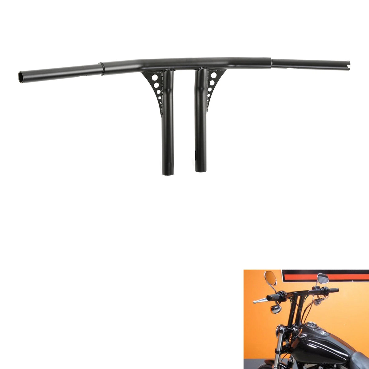 1 1/4" T-Bar Handlebar for Harley Softail Slim Fatboy Dyna (Fits 12")