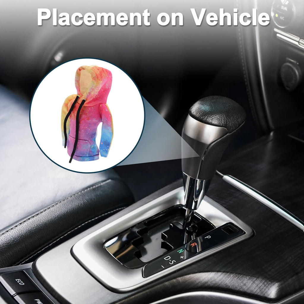 Gear Shift Knob Cover for Universal Car (Polyester, Yellow, Pink, Blue)