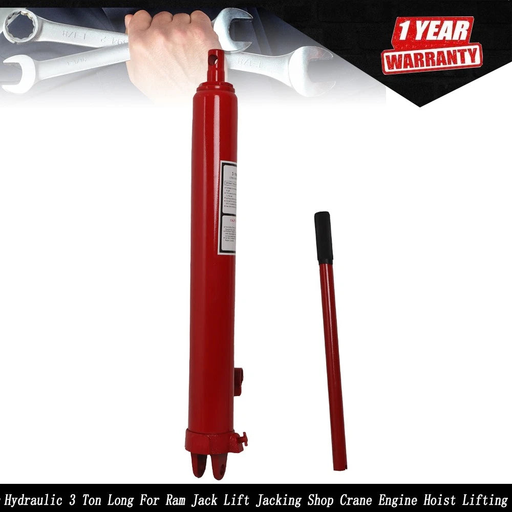 3 Ton Hydraulic Long Ram Jack for Engine Hoist Lifting
