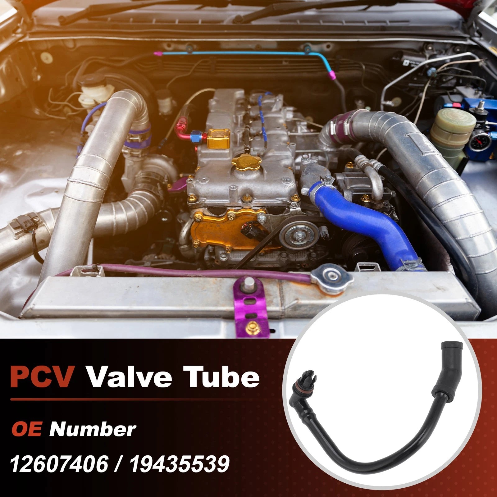 PCV Valve Tube Replacement for Chevy Silverado GMC Sierra 1500 2500 (2007–2008)