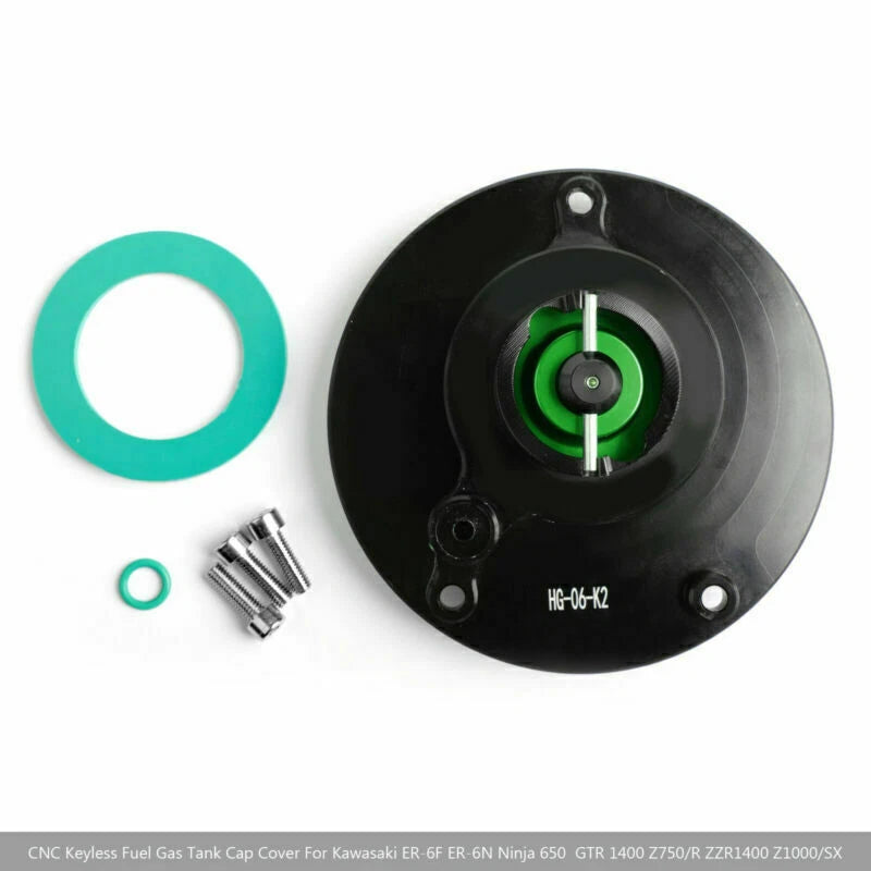 Keyless Fuel Gas Tank Cap for Kawasaki Ninja 1000 ZX-10R Z1000 (2008–2018)