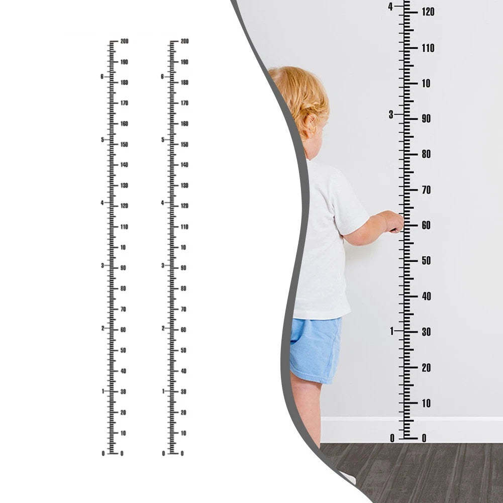 2X Height Tracking Wall Decal for Children PVC Sticker