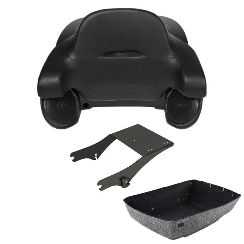 Trunk Backrest Pad Mount Speakers for Harley Electra Glide (1997–2008)
