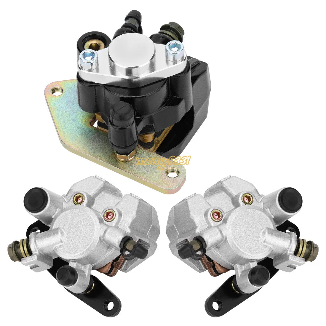 Front & Rear Brake Caliper with Pads for Yamaha Banshee 350 (1990–2006)