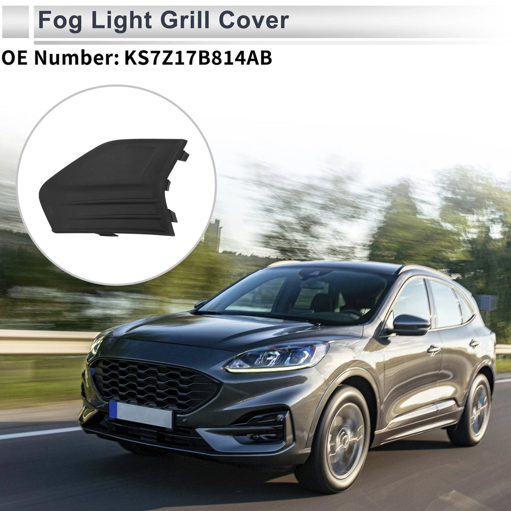 Front Left Fog Light Grill Replacement for Ford Fusion (2019–2020) ABS Black