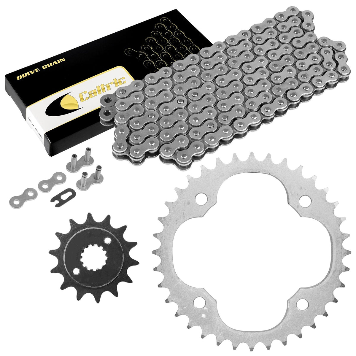 Drive Chain and Sprockets Kit Replacement for Suzuki LT-R450 Quadracer (2006–2009)