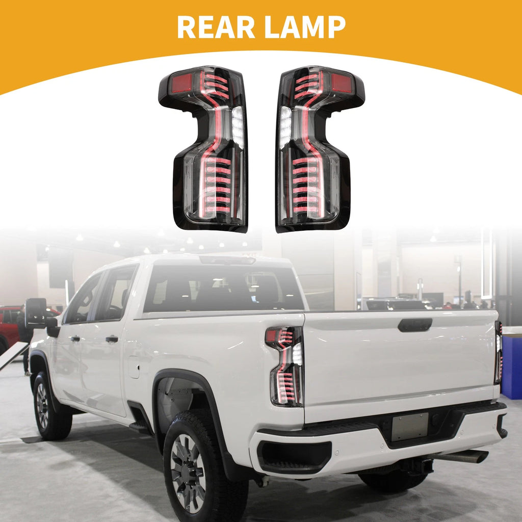 OLED Brake Tail Lights Assembly Replacement for Chevy Silverado 1500 2020-2021