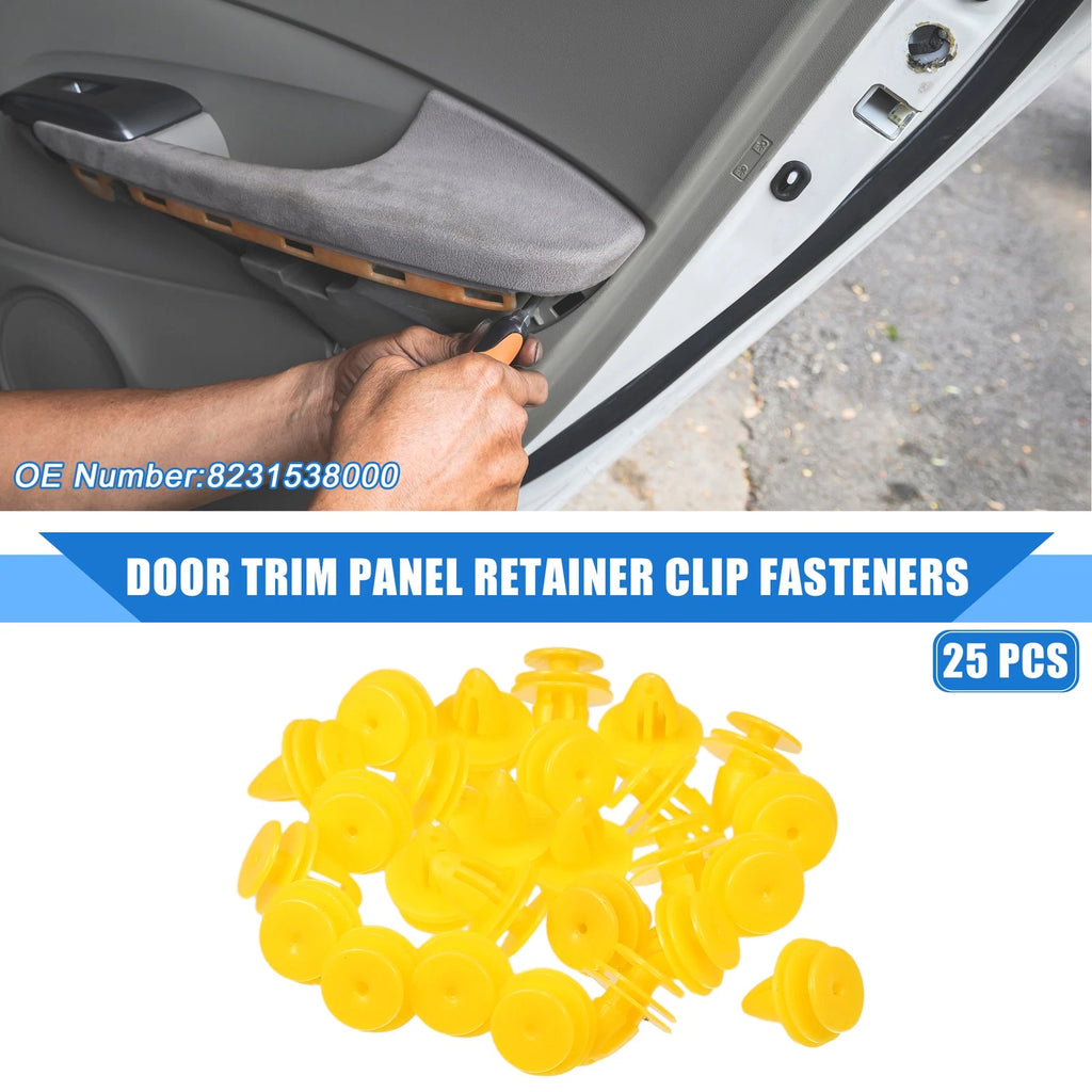 25 Pcs Door Trim Panel Retainer Clip Fasteners for Chevrolet Aveo (2004–2011)