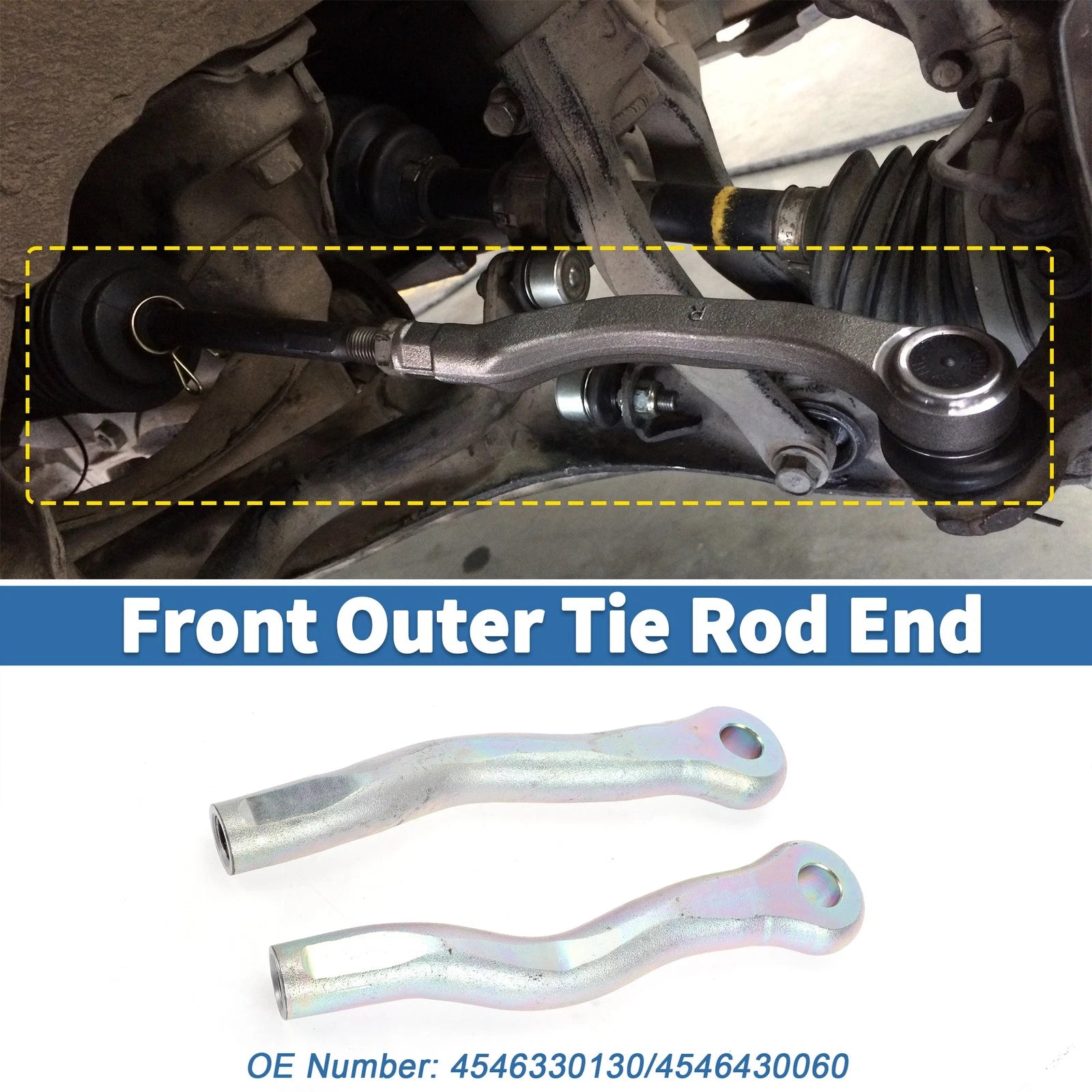 2PCS Front Outer Tie Rod Ends for Lexus IS250 (2006–2015)