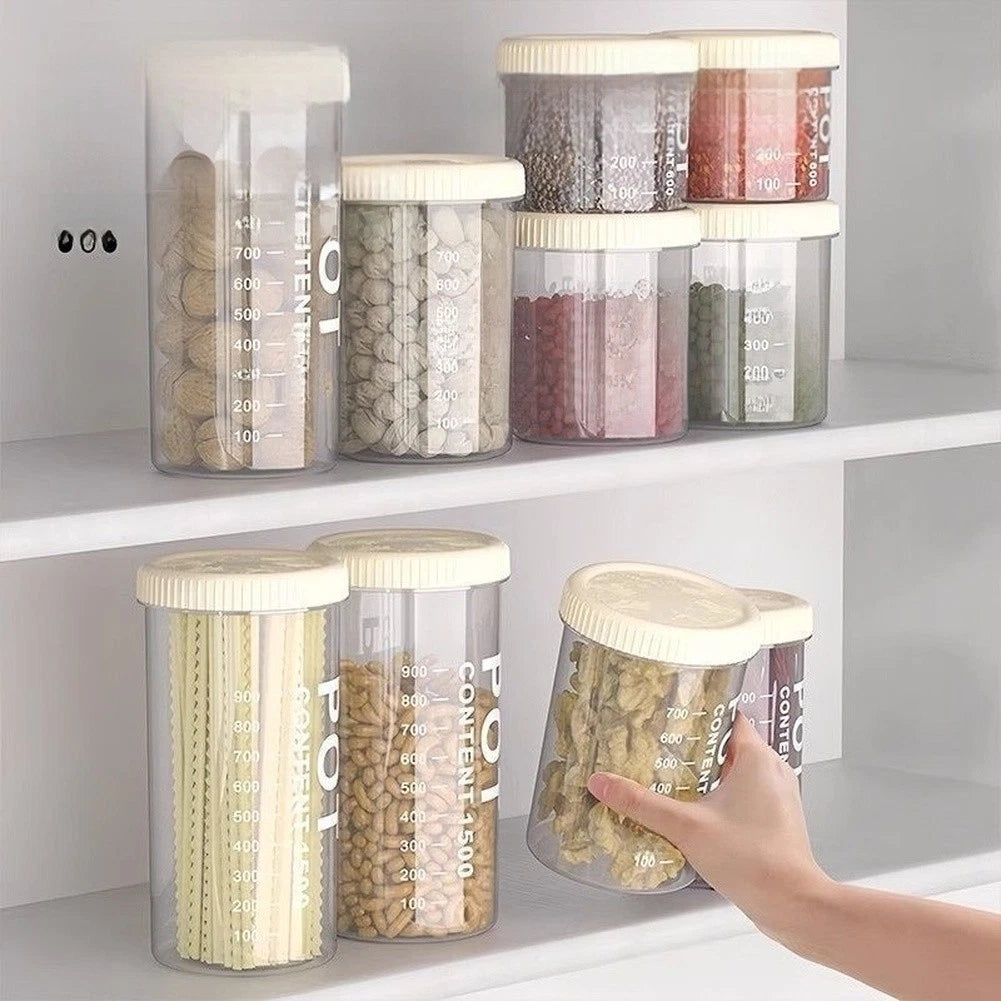 Airtight Storage Container for Quick Identification (Clear Visibility Design)