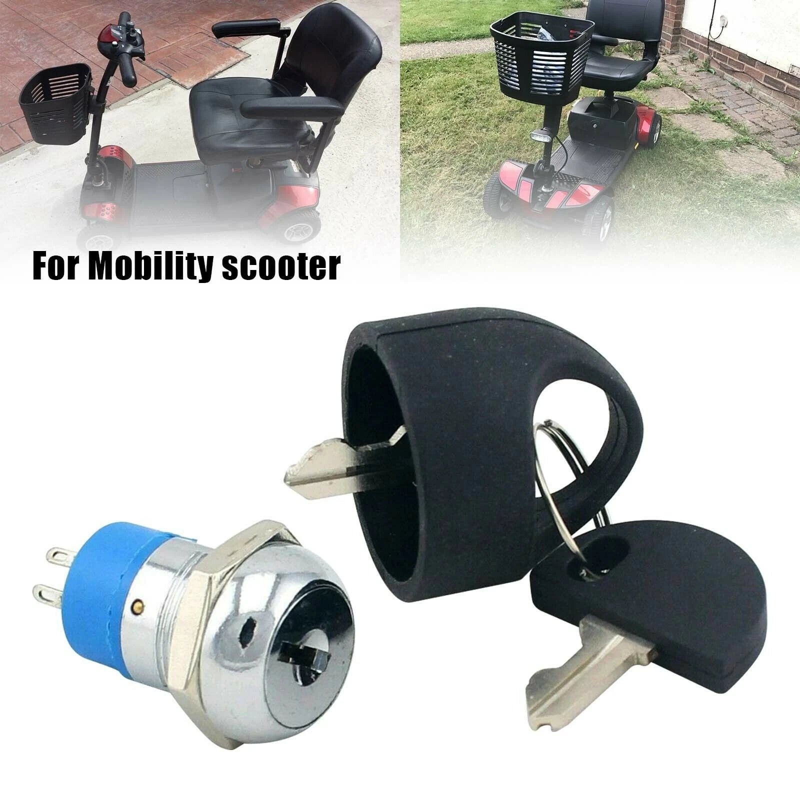 Ignition Switch with 2 Keys for Pride Mobility Scooter
