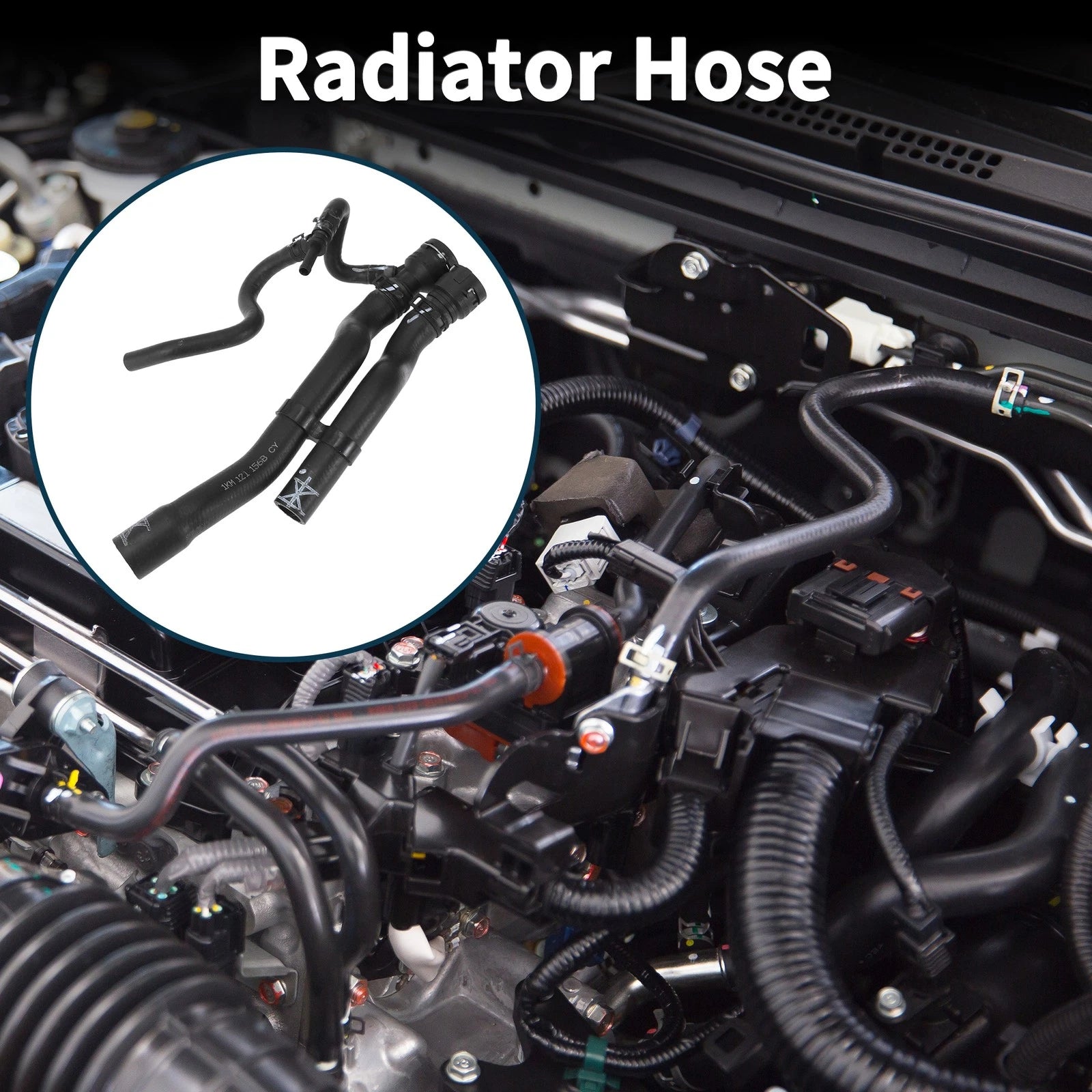 Radiator Hose Coolant Pipe Replacement for Volkswagen Jetta 2.0L (2005–2017)