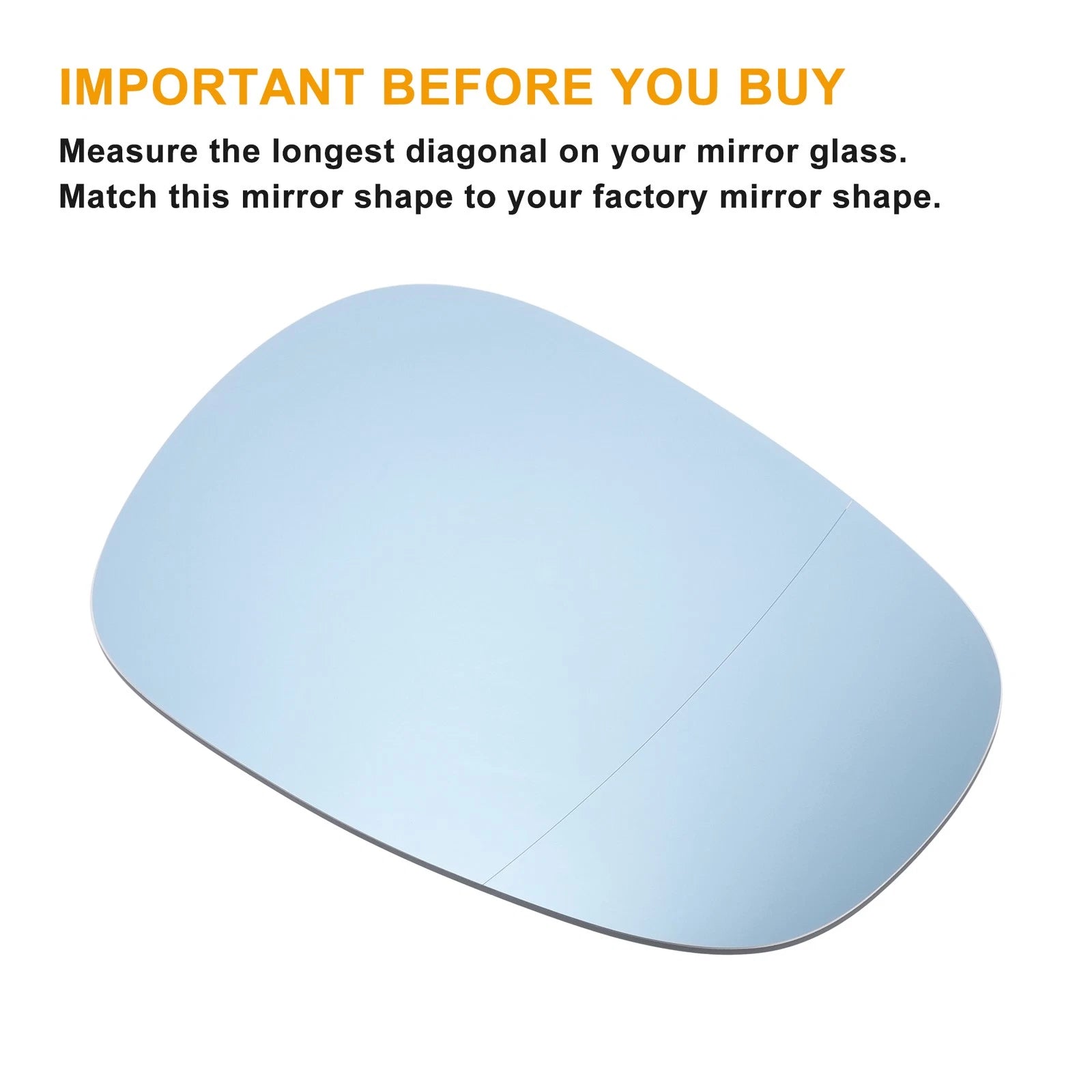 Right Side Heated Mirror Glass Replacement for BMW 3 Series E90 E91 (2005–2012)