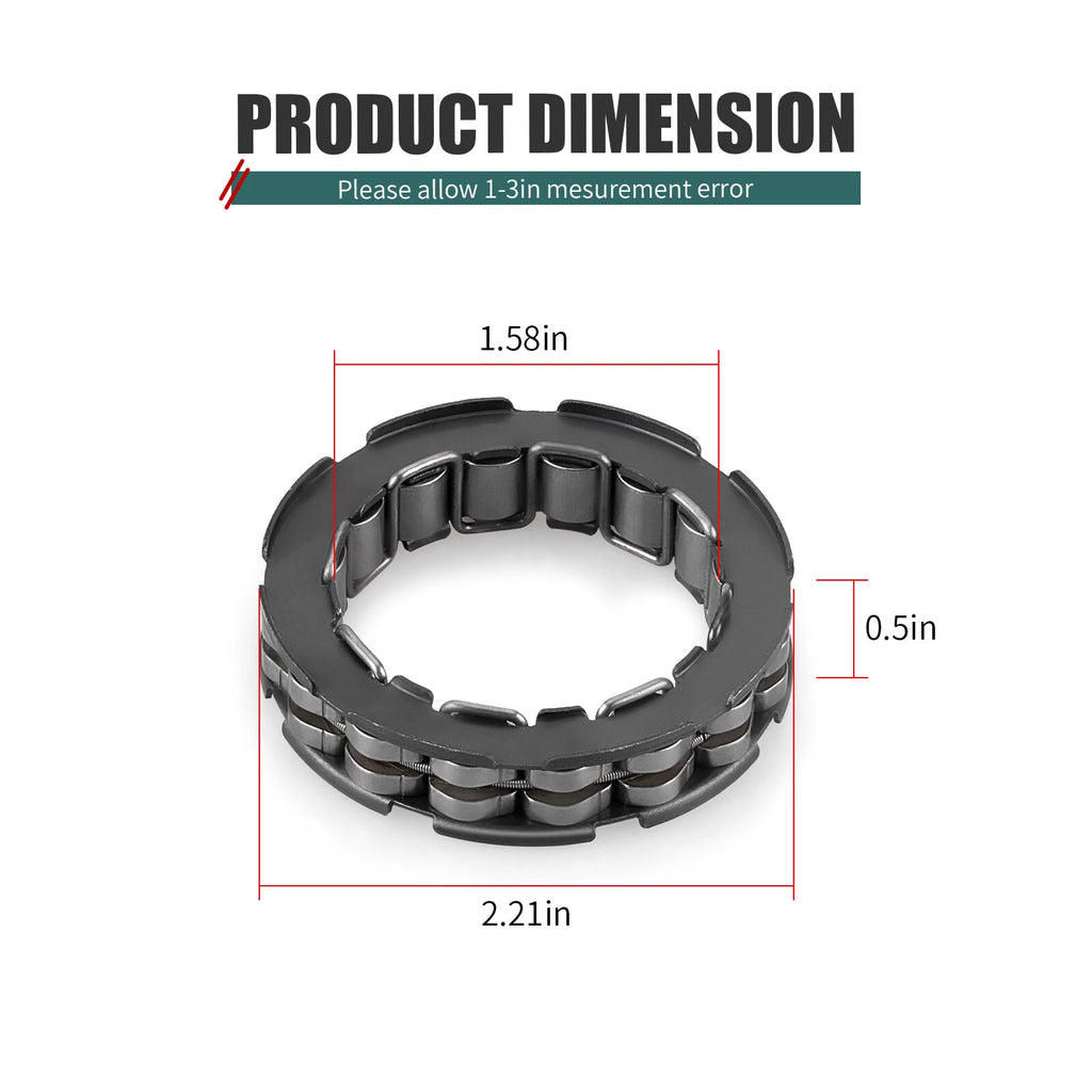 Clutch Hub One Way Bearing for Yamaha Wolverine Grizzly 350 450 (2000–2023) 5GH-16664-00-00