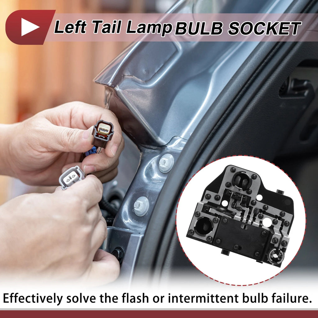 1 Pc Left Tail Light Socket for Peugeot 408 (2010–2012) Lamp Bulb Connector