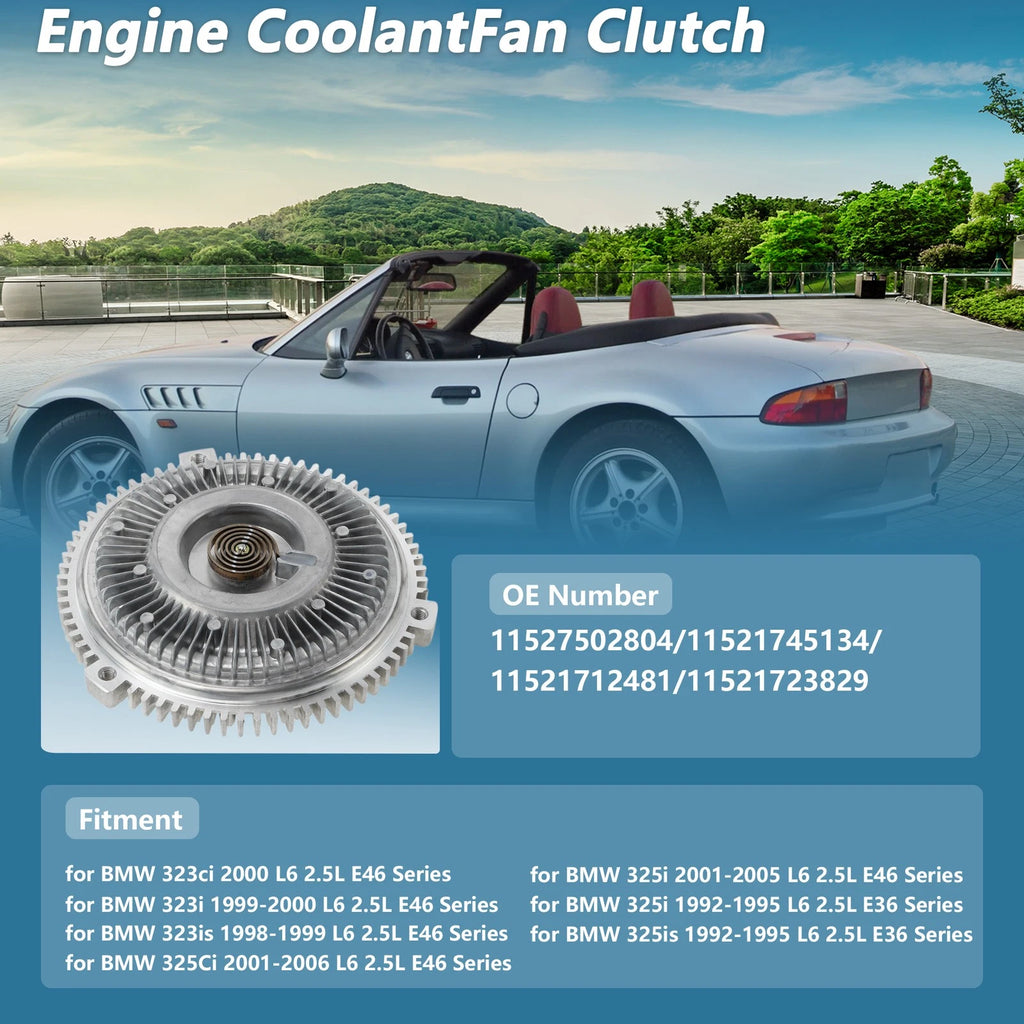 Engine Cooling Fan Clutch Replacement for BMW 323ci E46 (2000–2006)