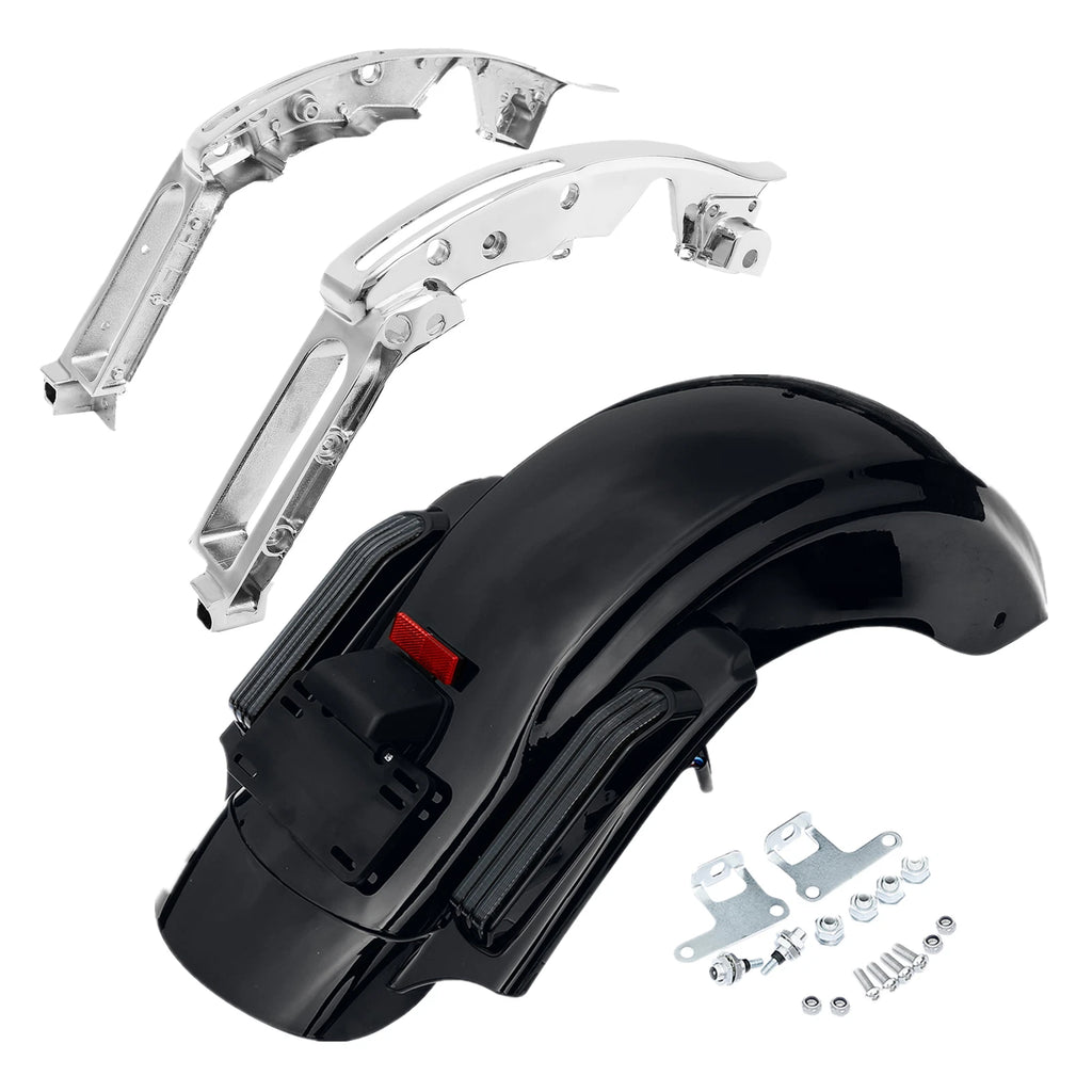 Rear Fender LED Light System & Support Bracket for Harley CVO Touring (2014–2023)