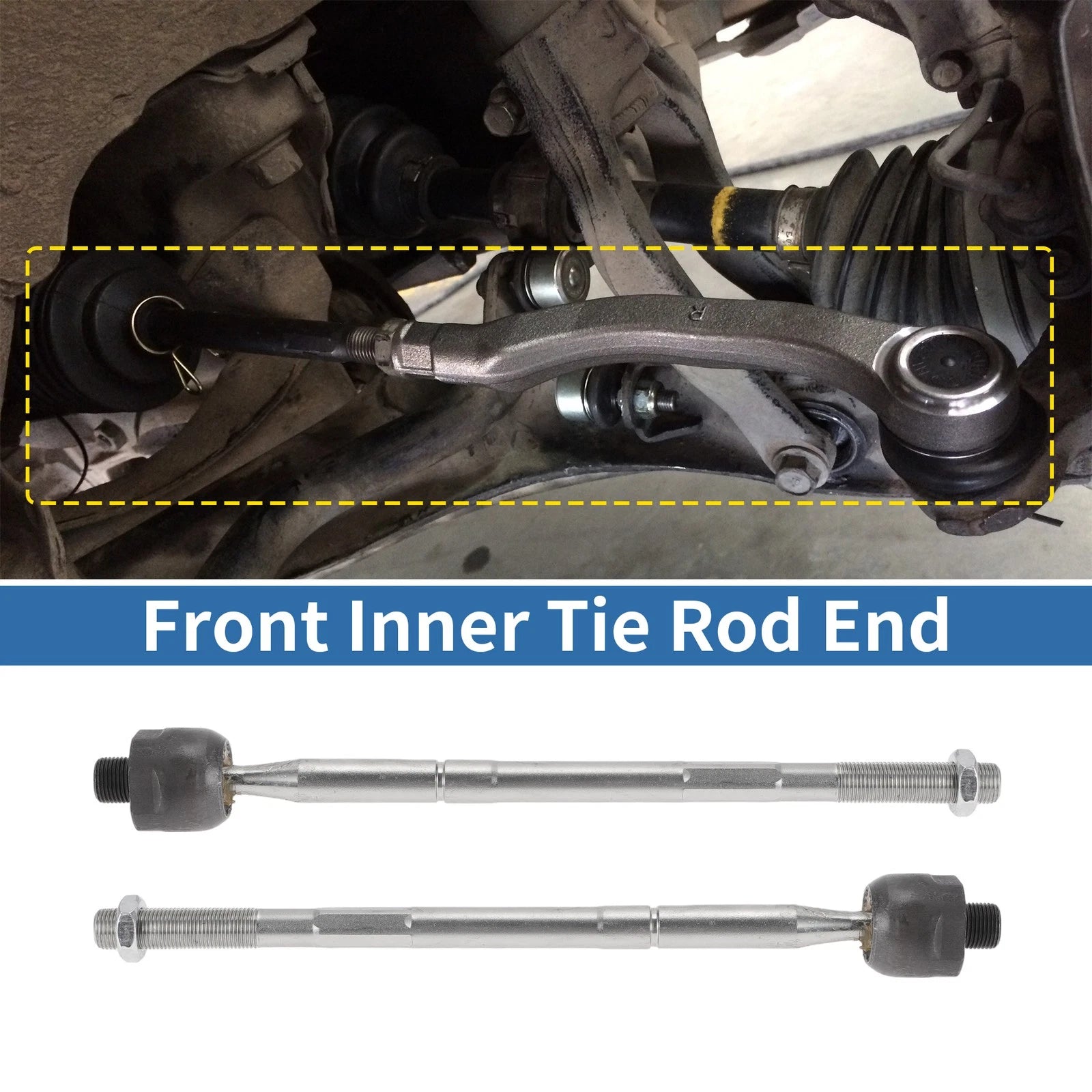 2pcs Front Inner Tie Rod End Links for Dodge Charger (2015–2022)
