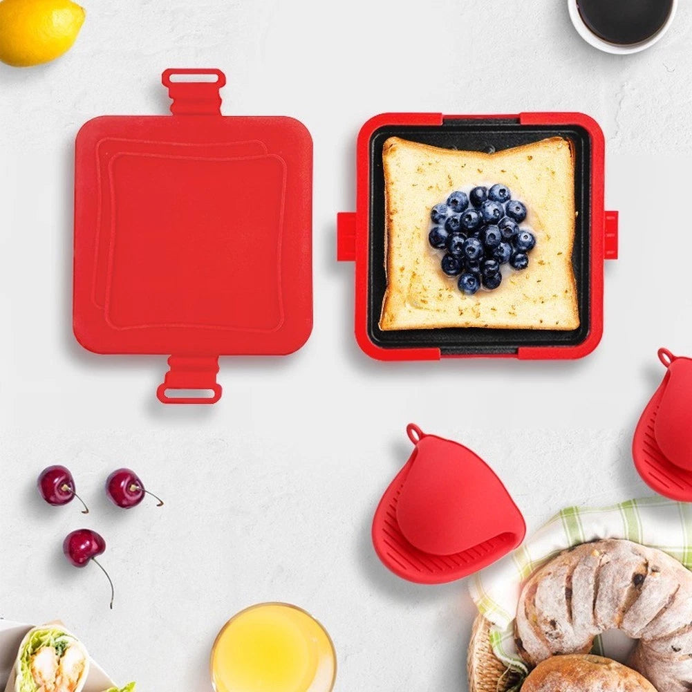16x16.8cm Non-Stick Sandwich Grill Pan for Microwave
