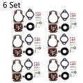 Set of 6 Carburetor Overhaul Kits for Johnson Evinrude 396701 (18-75HP)