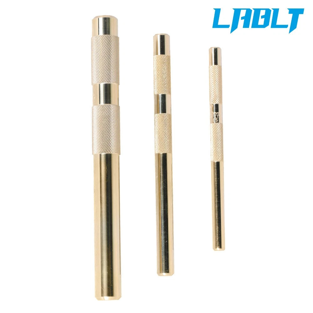 3 Pcs Brass Drift Punch Set 3/8" to 3/4" for Home Use