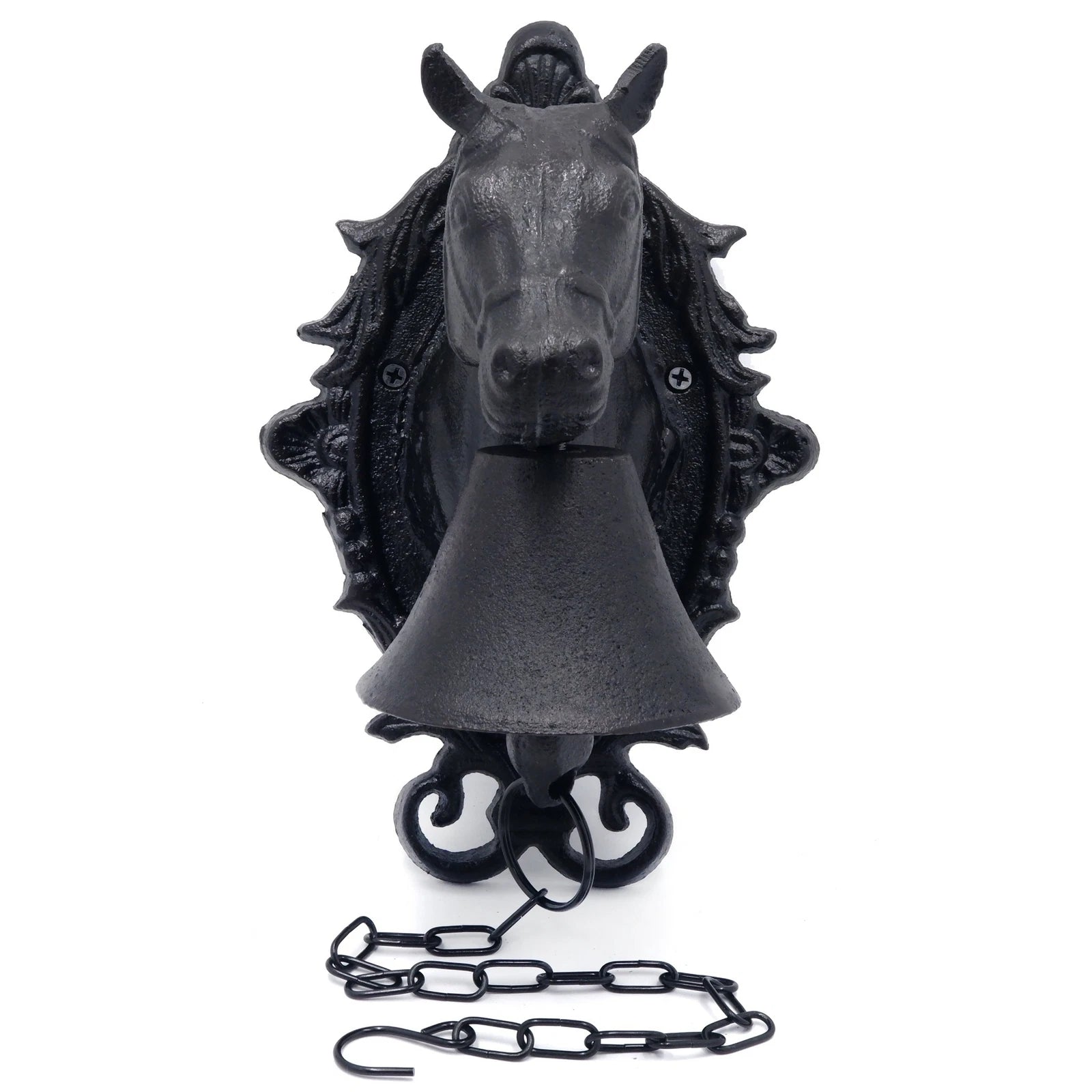 Horse Head Dinner Bell for Ranch House Front Door