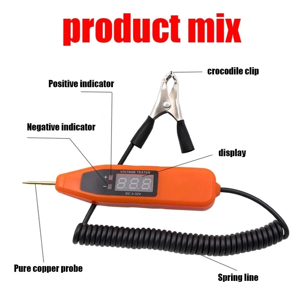 Circuit Polarity Discrimination Voltage Tester for Automotive