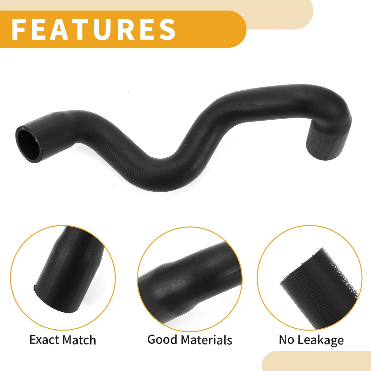 Radiator Hose for Ford Focus III (2010–2023) No.BV618286BB Rubber Black