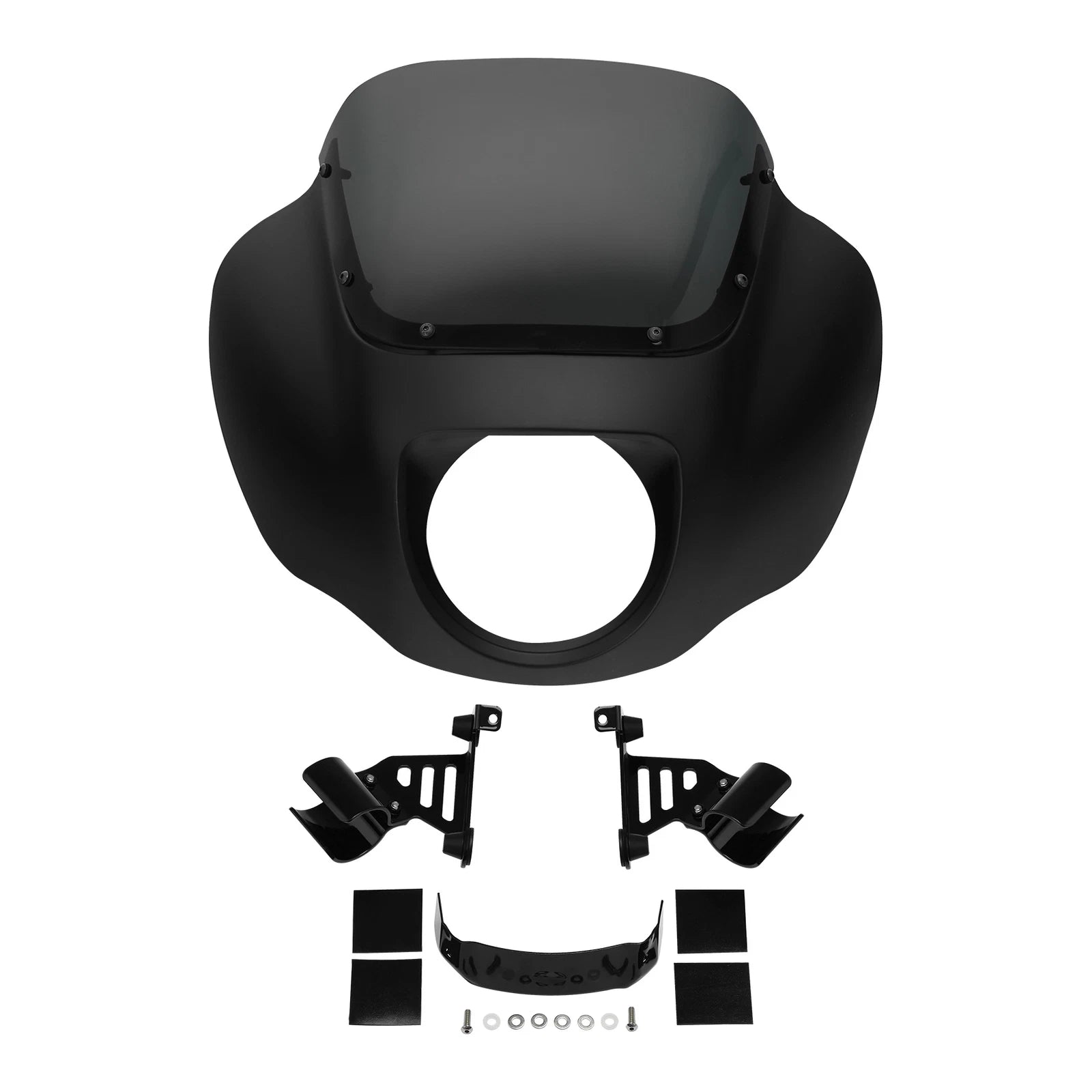 Headlight Fairing with Bracket for Harley Softail FXST FXBBS (2018–2025) Black Denim