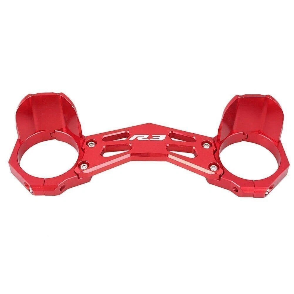 CNC Balance Shock Front Fork Brace Bracket for Yamaha YZF R25 R3 (2015–2016) RED