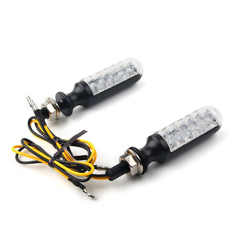 10mm Amber Turn Signal Indicator Lights for Universal Fit