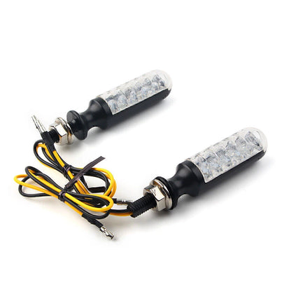 10mm Amber Turn Signal Indicator Lights for Universal Fit