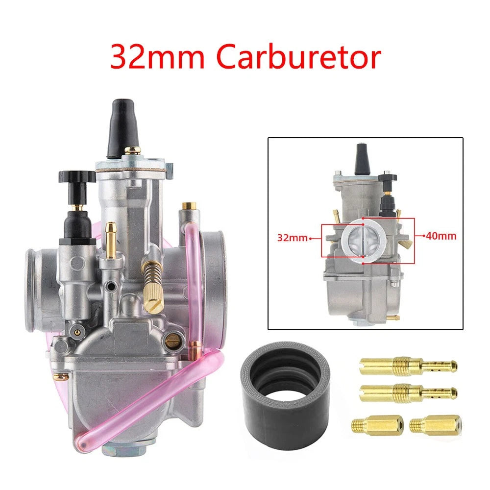 32mm Carburetor for PWK32 Keihin KOSO OKO ATV Go Kart (250-300cc)