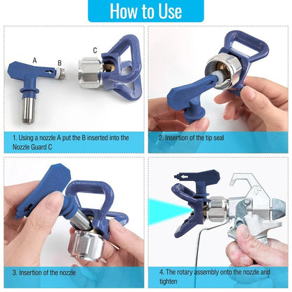 13Pcs Spray Nozzle Kit for Easy Maintenance and Painting Projects