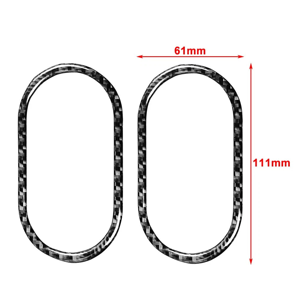 Interior Door Handle Bowl Frame Cover Trim for Audi TT 8N (2001–2006) Carbon Black