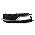 Left Front Bumper with Silver Grille Cover for Audi A5 S5 (2008–2017)