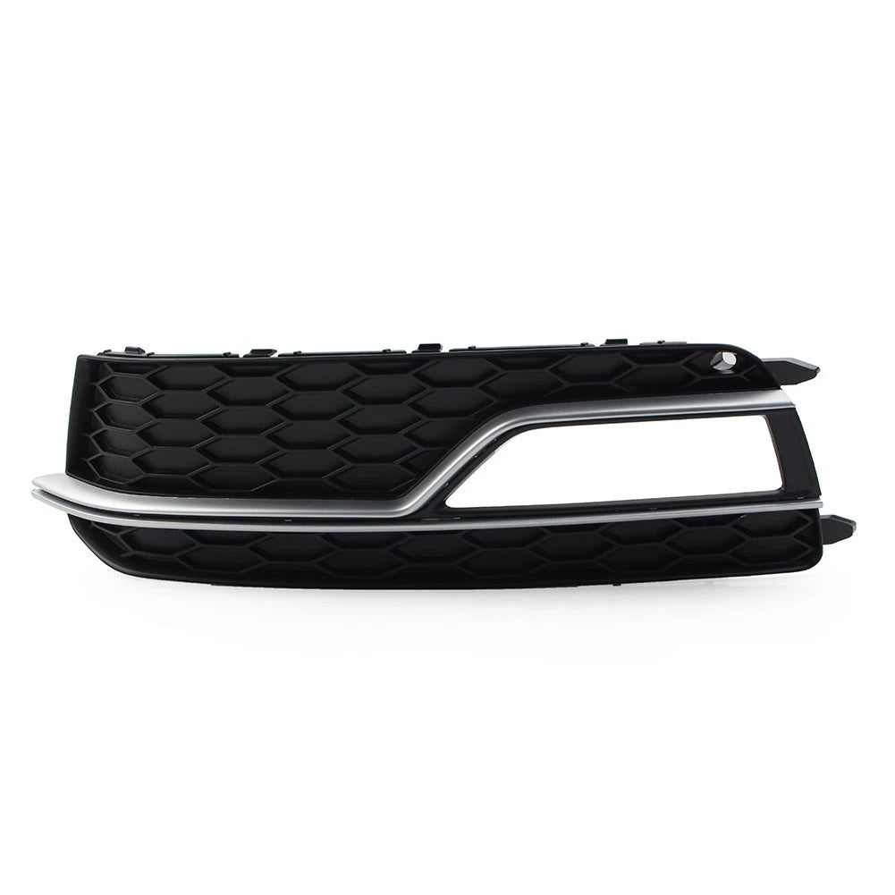 Left Front Bumper with Silver Grille Cover for Audi A5 S5 (2008–2017)