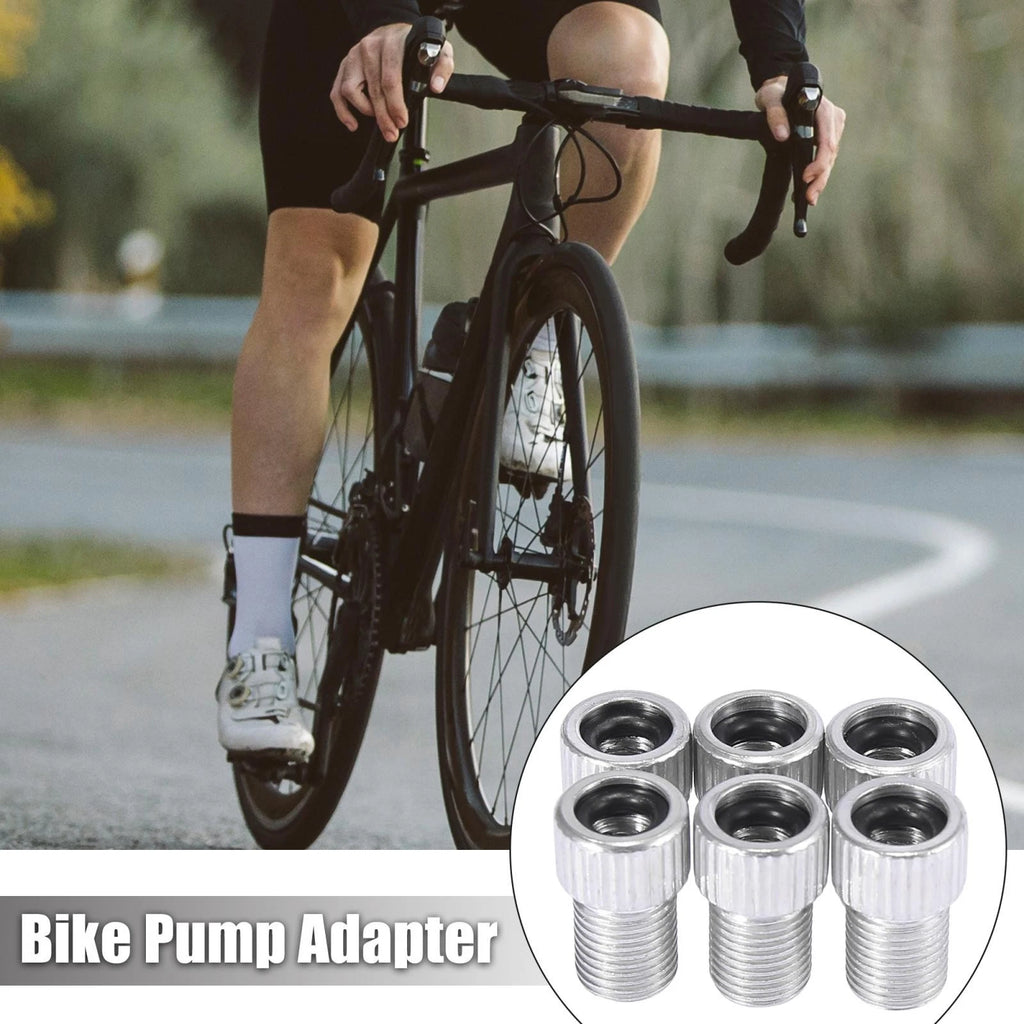 6pc Bike Pump Adapter Replacement for Bike Tire Inflator for Universal Use