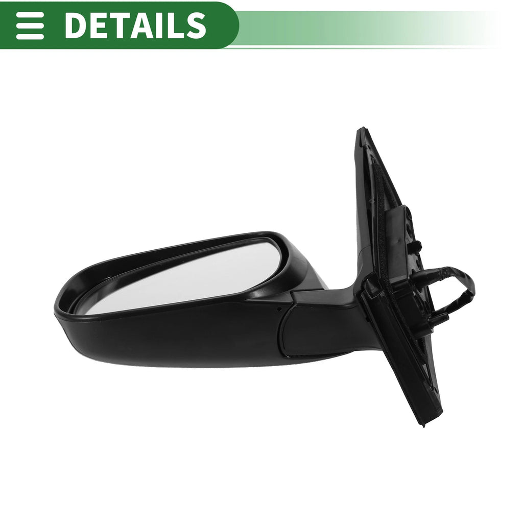 Left Side Door Mirror for Toyota RAV4 (2009–2012) Manual Folding Gloss Black