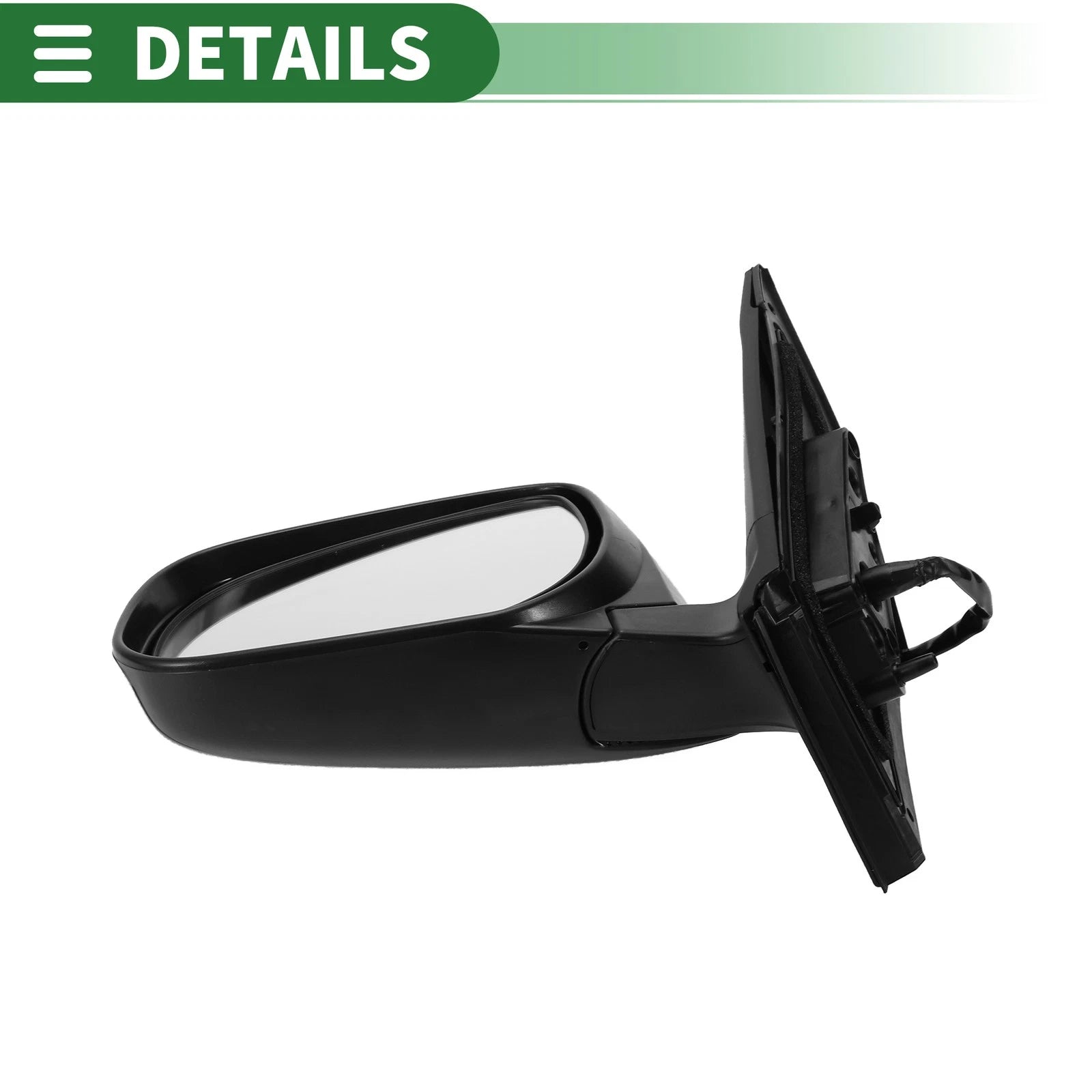 Left Side Door Mirror for Toyota RAV4 (2009–2012) Manual Folding Gloss Black