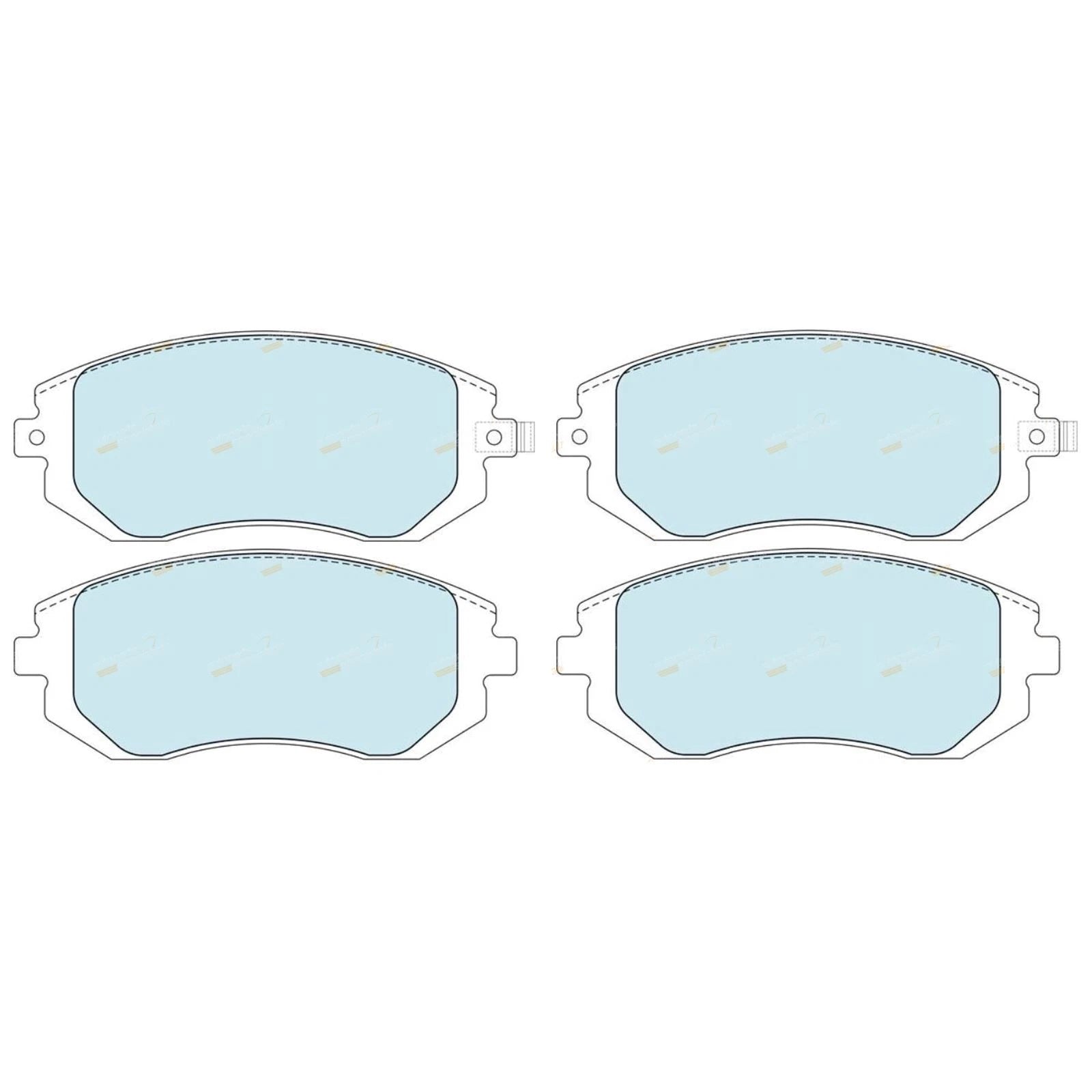 Bendix Front Disc Brake Pads for Subaru Liberty (2003–2015)