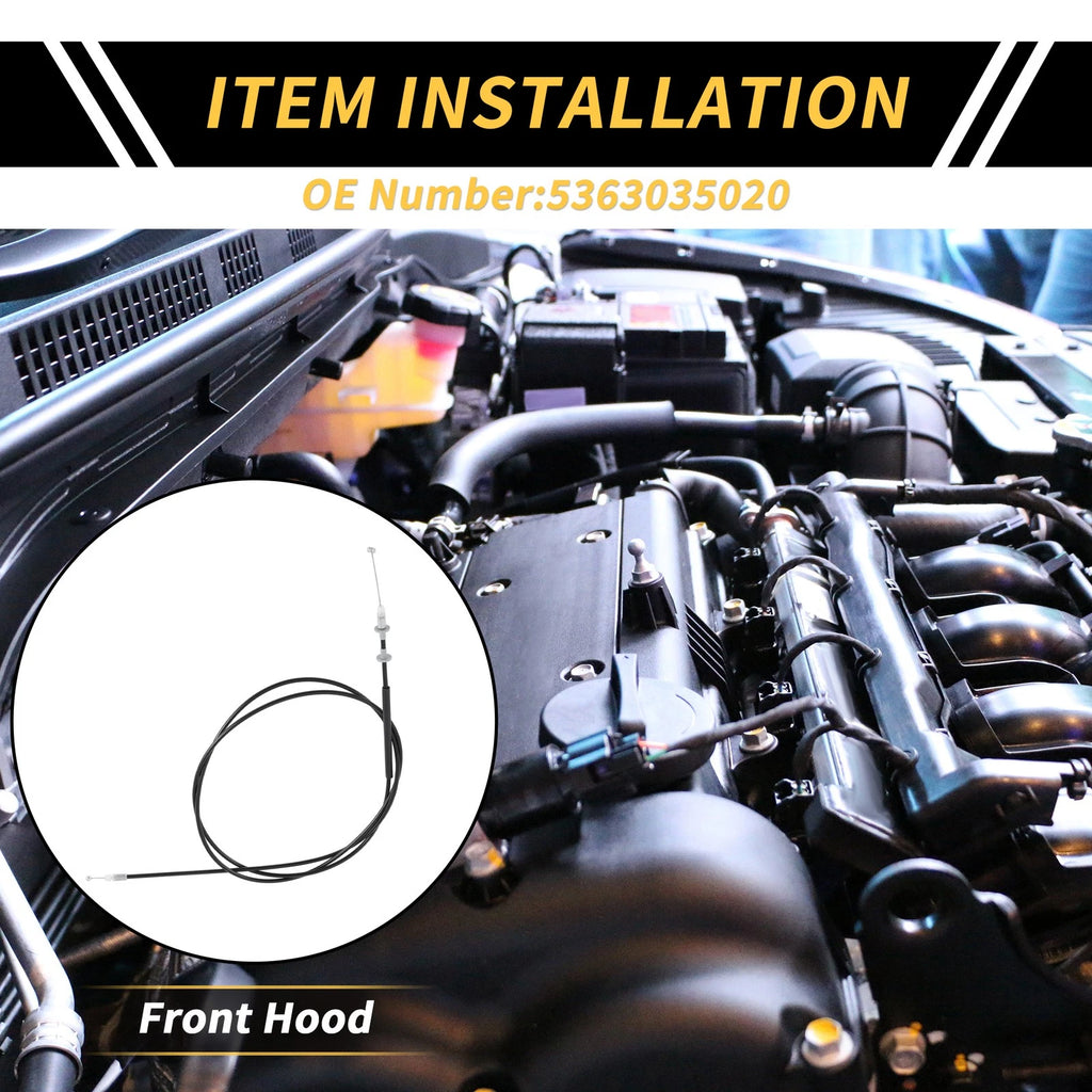 Hood Latch Release Cable Replacement for Toyota 4Runner (1996–1998)