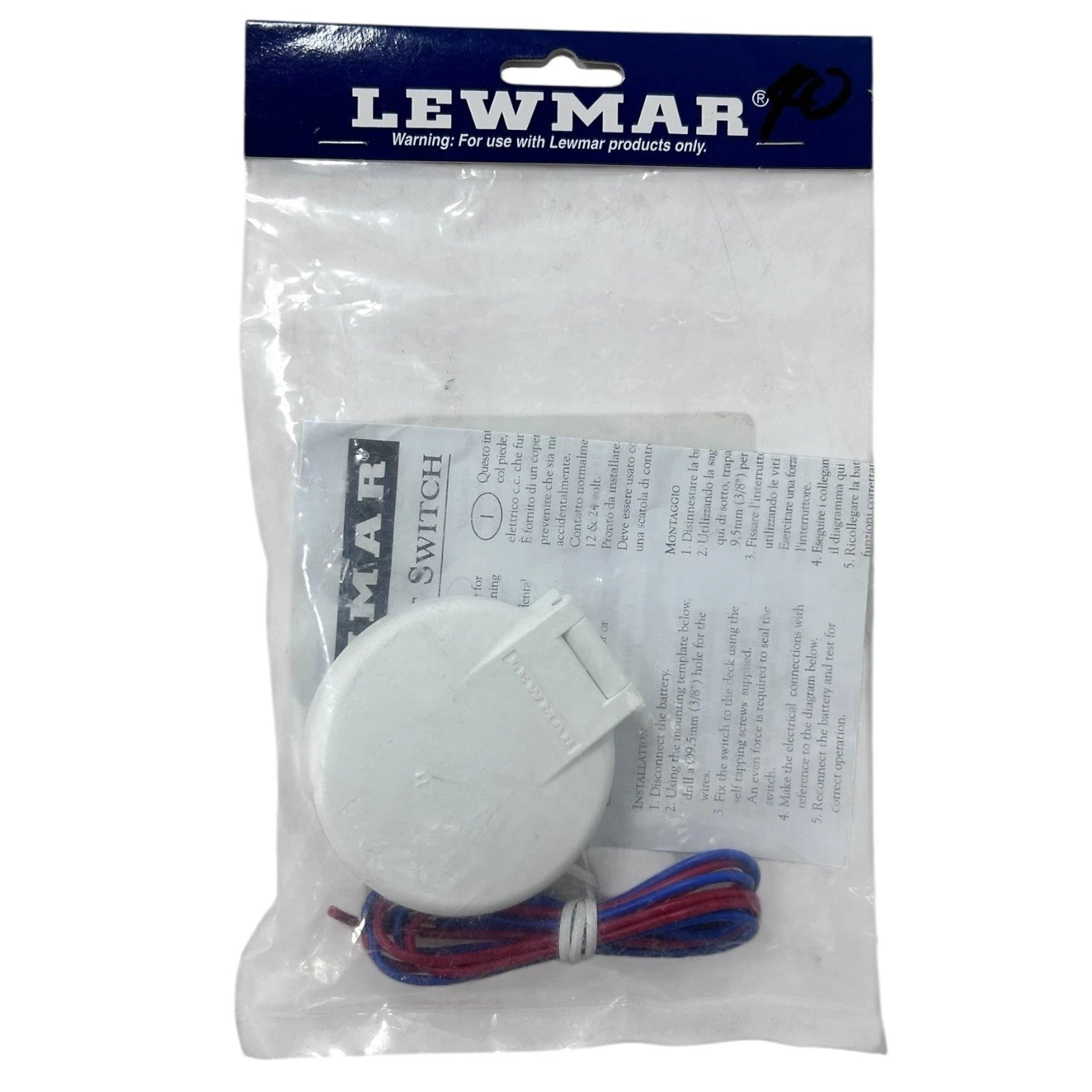 Deck Foot Switch Assembly for Lewmar 68000930 (12-24V)