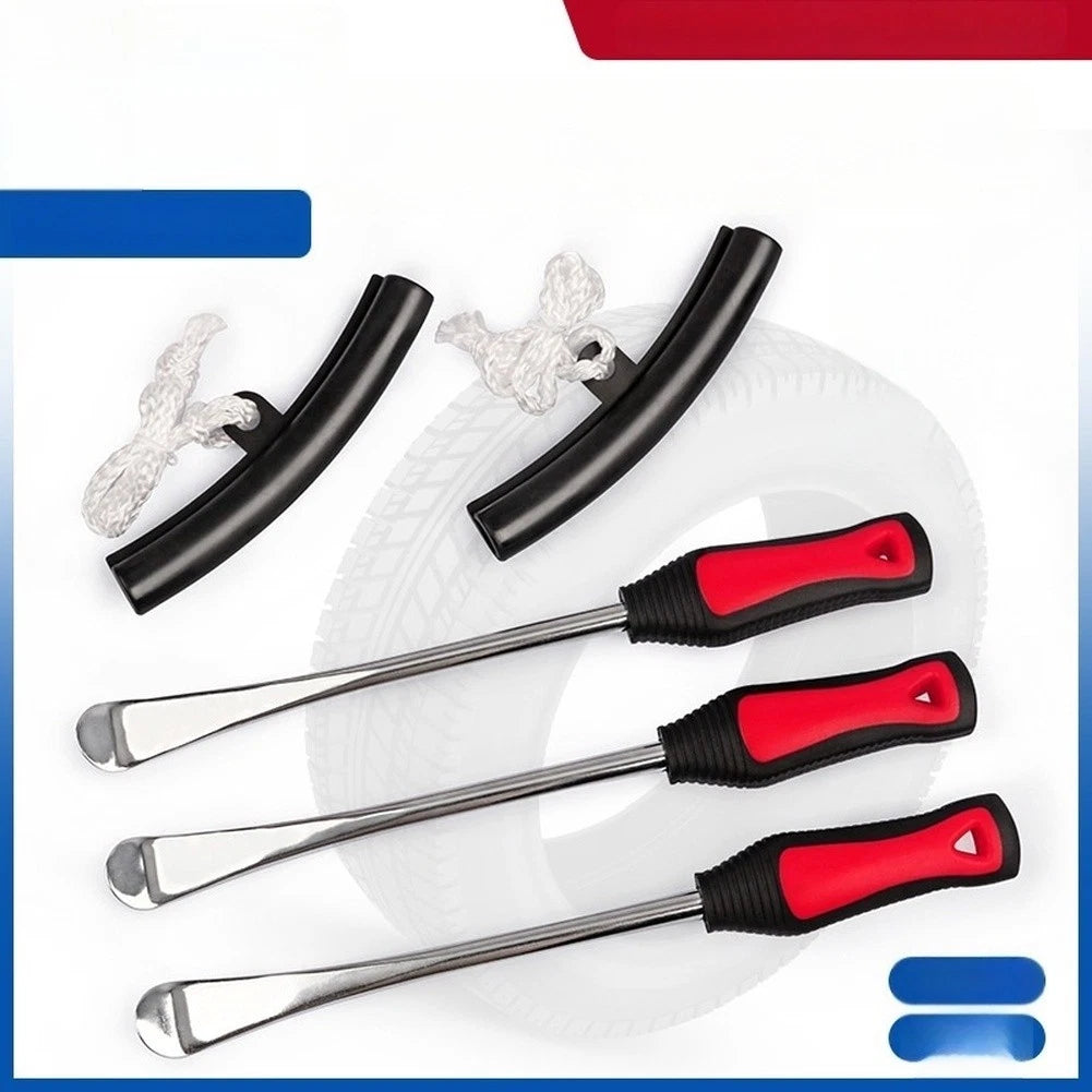 Set of 5 Tire Lever Tools with Protective Covers for Car Motorcycle Scooter