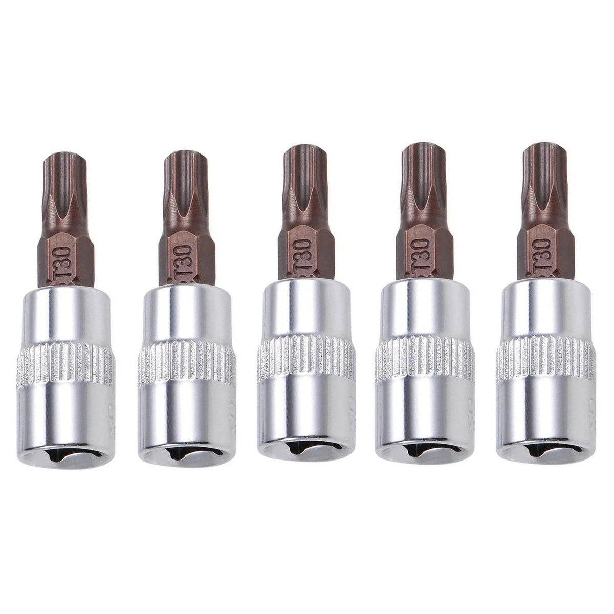 5pcs T30 Torx Bit Sockets for Ratchet Wrenches