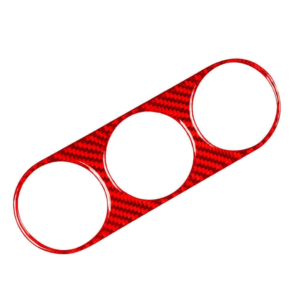 Air Conditioning Switch Panel Cover for Dodge Challenger (2008–2014) Red Carbon Fiber