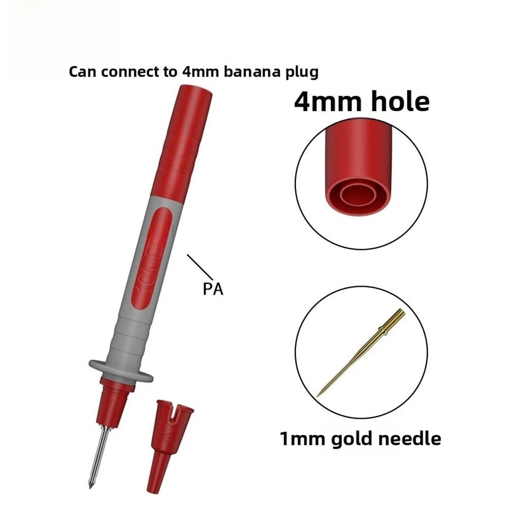 Multimeter Test Probe Set of 2 with 1mm Copper Tip & 2mm Replaceable Needle