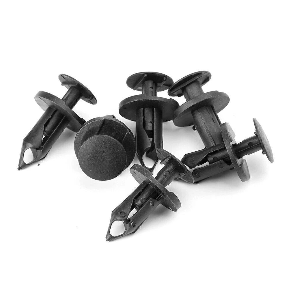 100Pcs 8mm Hole Plastic Rivets Fastener Push Clips Clip for Car Auto Fender